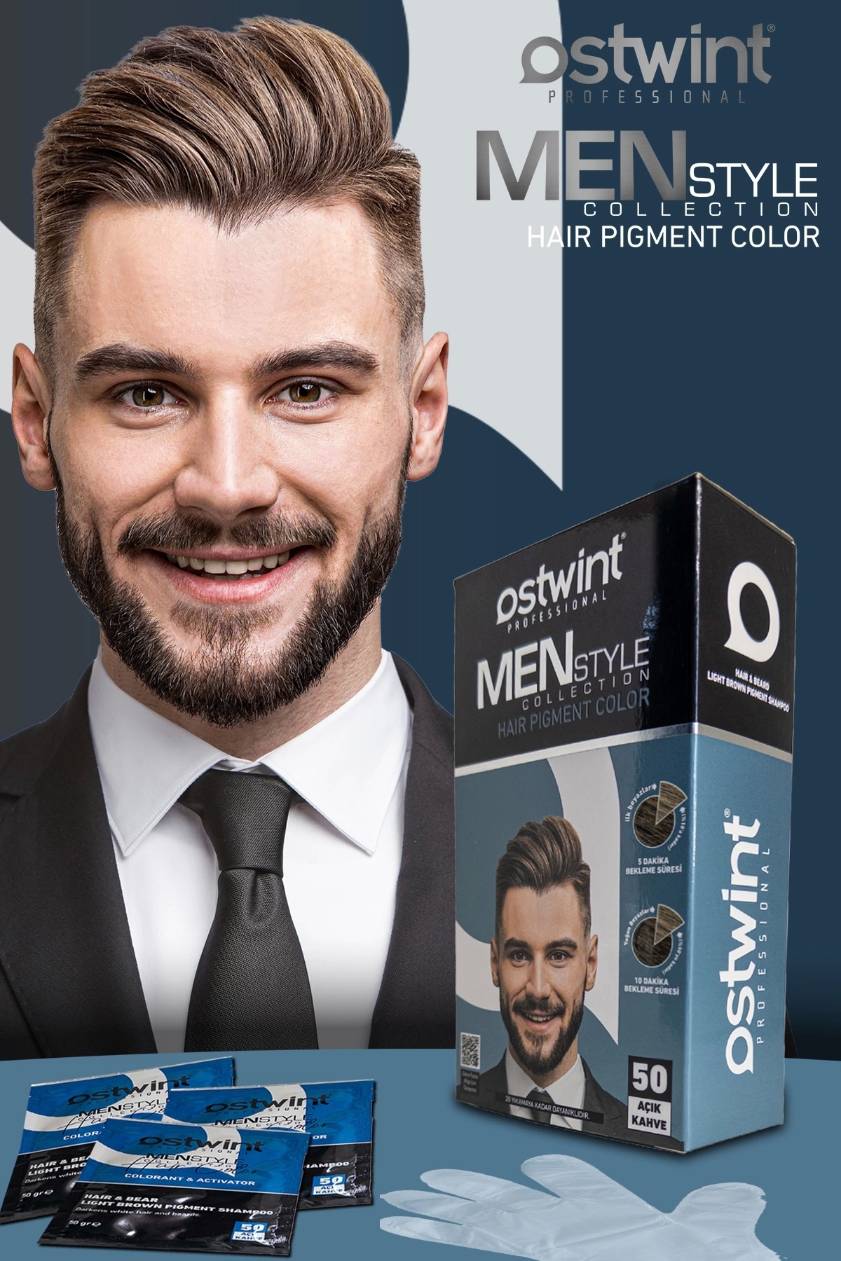 OSTWİNT PİGMENT COLOR SHAMPOO NO:50 AÇIK KAHVE-