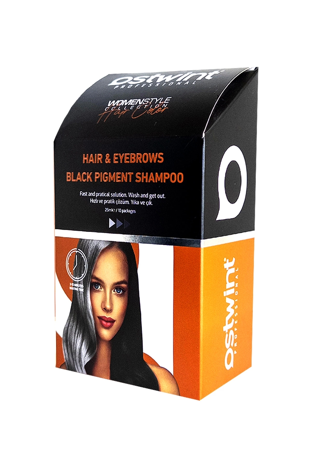 OSTWİNT BLACK SHAMPOO 25ML X 10 ADET-