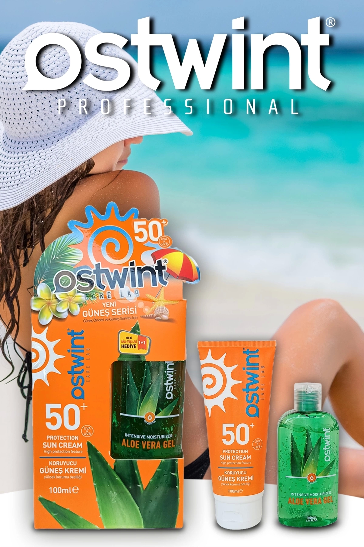 OSTWİNT SPF 50+ GÜNEŞ KREMİ 100 ML E VİTAMİNLİ + A-