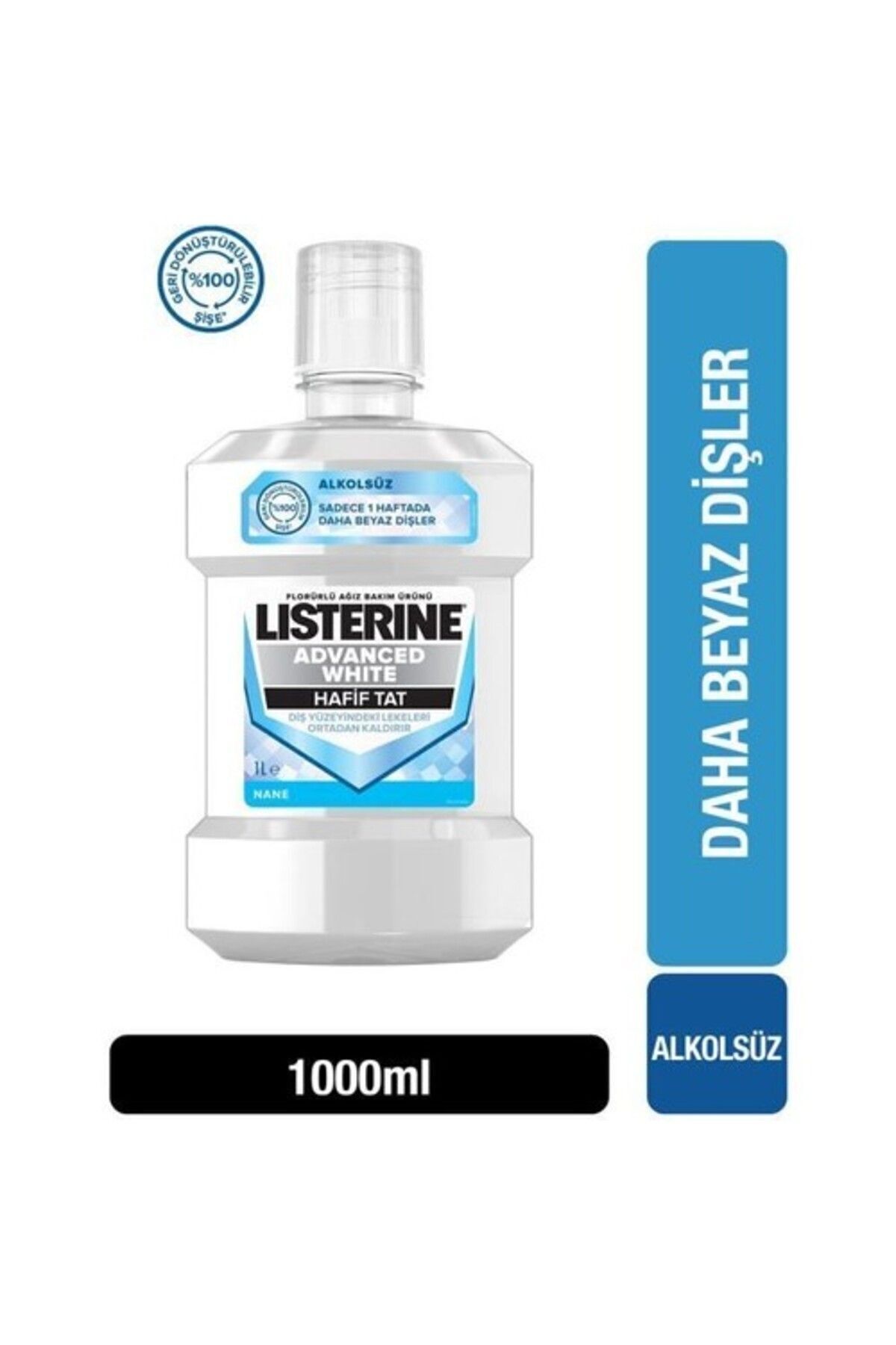 LİSTERİNE ADVANCED WHİTE HAFİF TAT AĞİZ BAKİM SUYU-