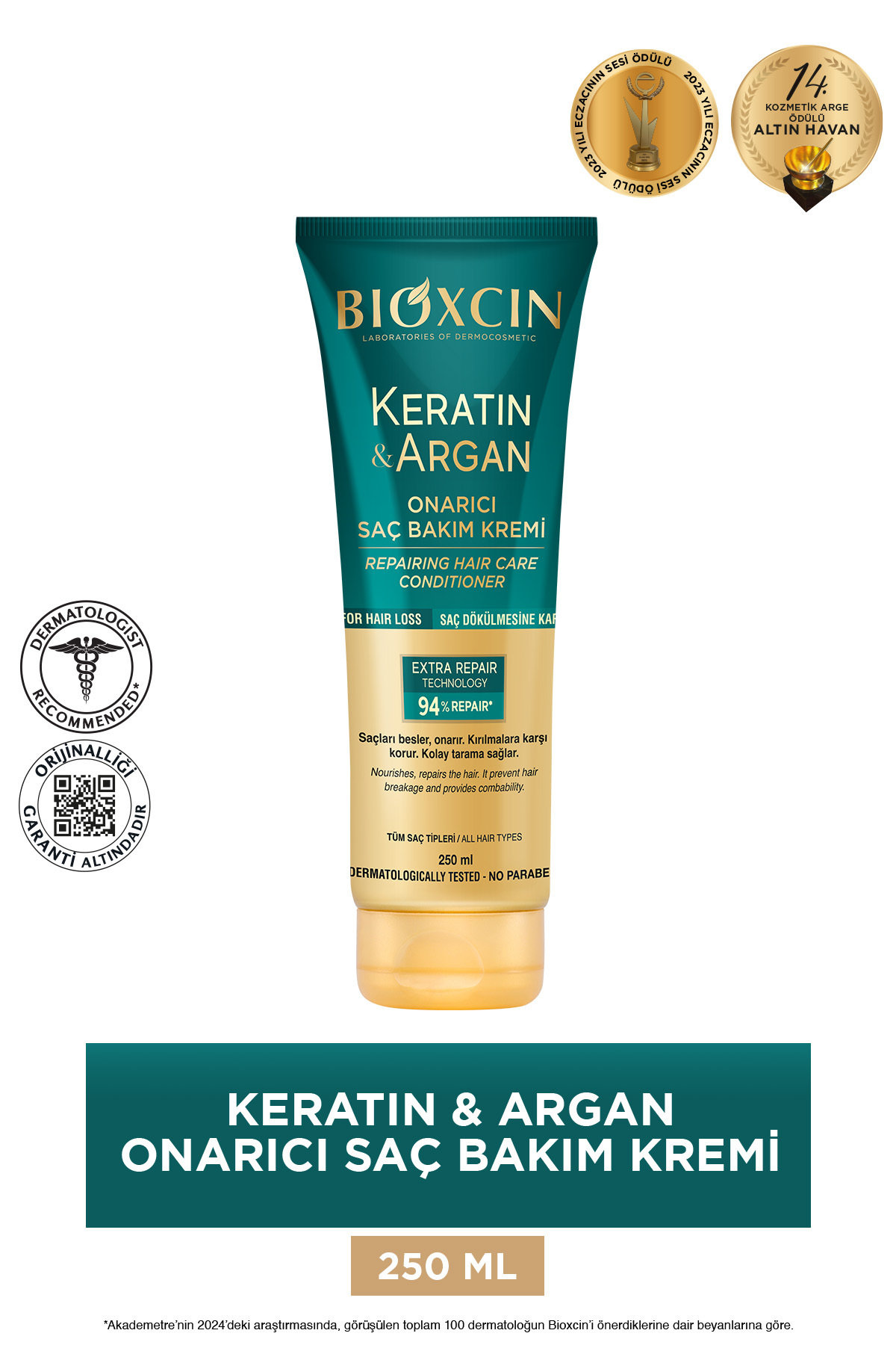 BİOXCİN KERATİN ARGAN ONARICI SAÇ BAKIM KREMİ 250-
