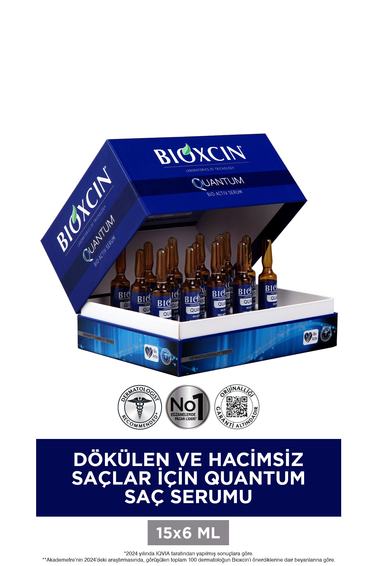 BİOXCİN QUANTUM EKSTRA HACİM & BAKIM SERUMU 15X6-