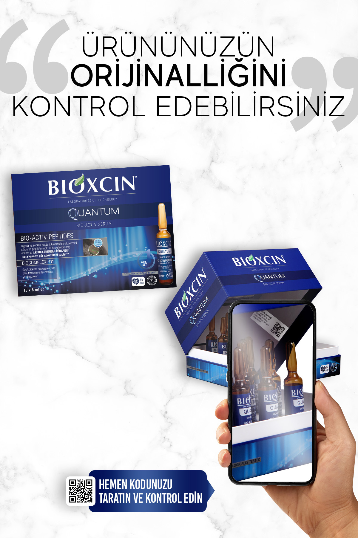 BİOXCİN QUANTUM EKSTRA HACİM & BAKIM SERUMU 15X6-