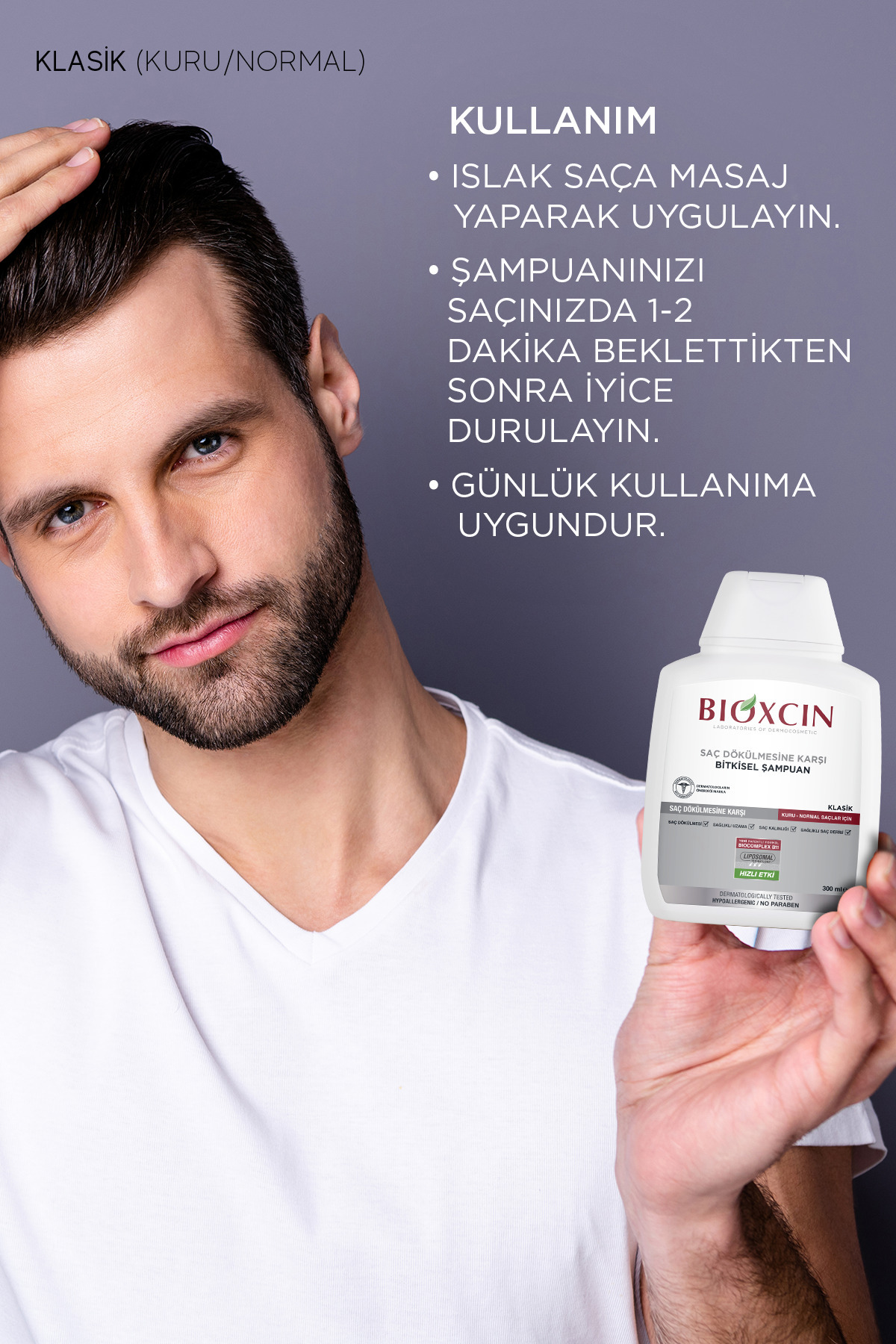 BİOXCİN KLASİK KURU VE NORMAL SAÇLAR IÇİN ŞAMPUAN-