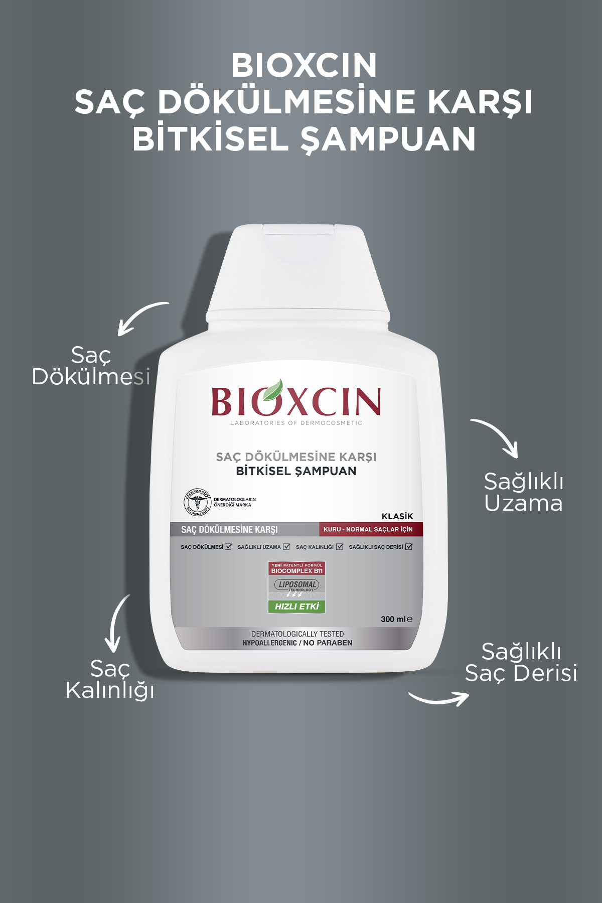BİOXCİN KLASİK KURU VE NORMAL SAÇLAR IÇİN ŞAMPUAN-