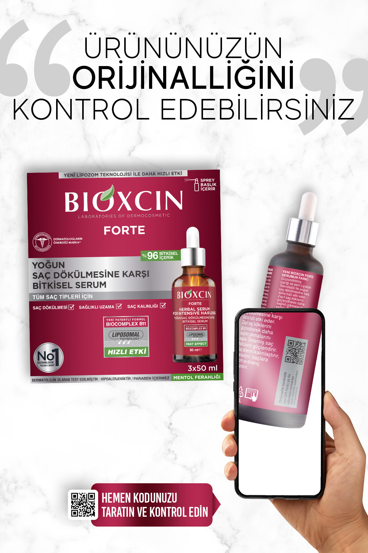 BİOXCİN FORTE YOĞUN SAÇ DÖKÜLMESİN KARŞI SERUM SET-