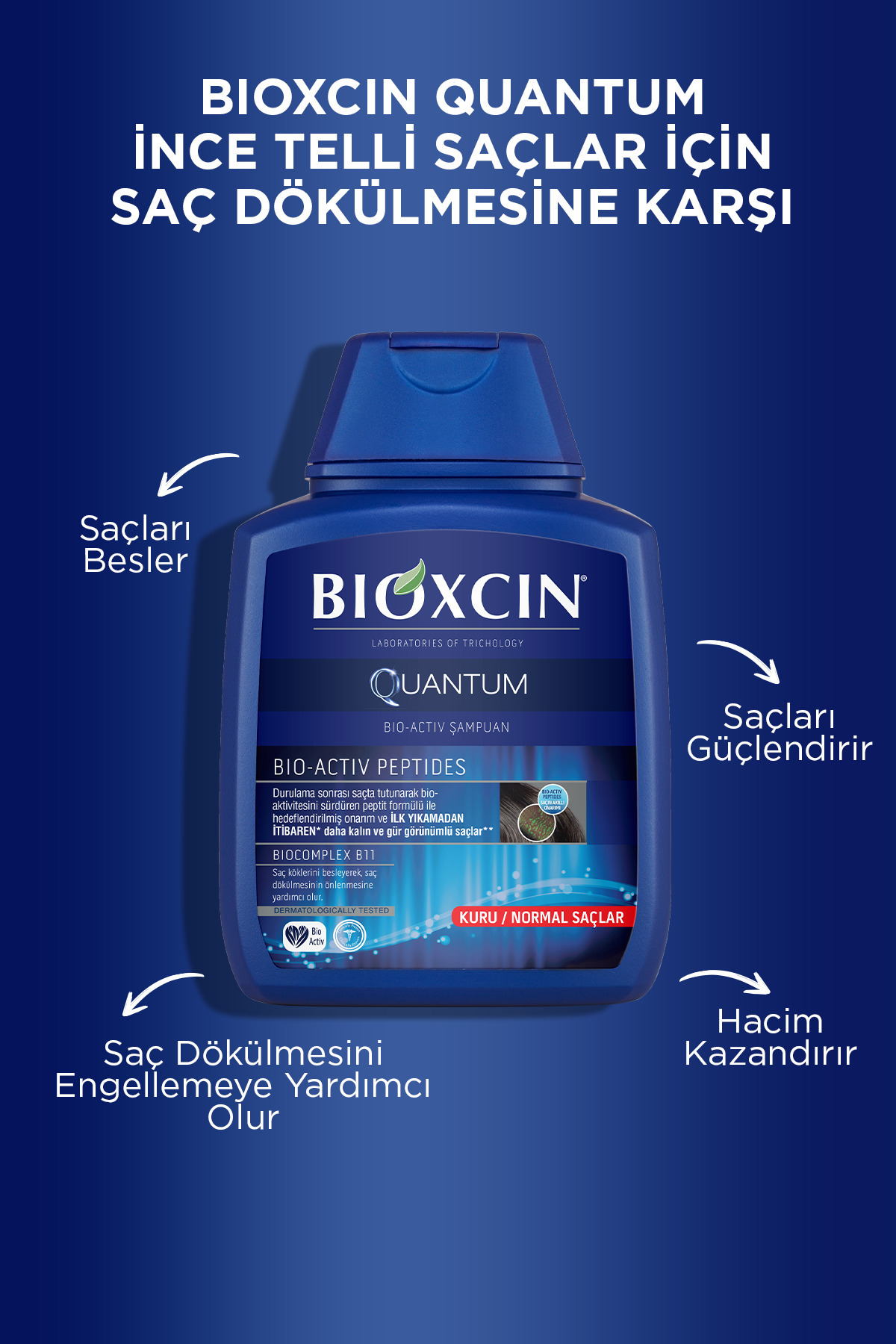 BİOXCİN QUANTUM ŞAMPUAN 3 AL 2 ÖDE KURU NORMAL SAÇLAR İÇİN-