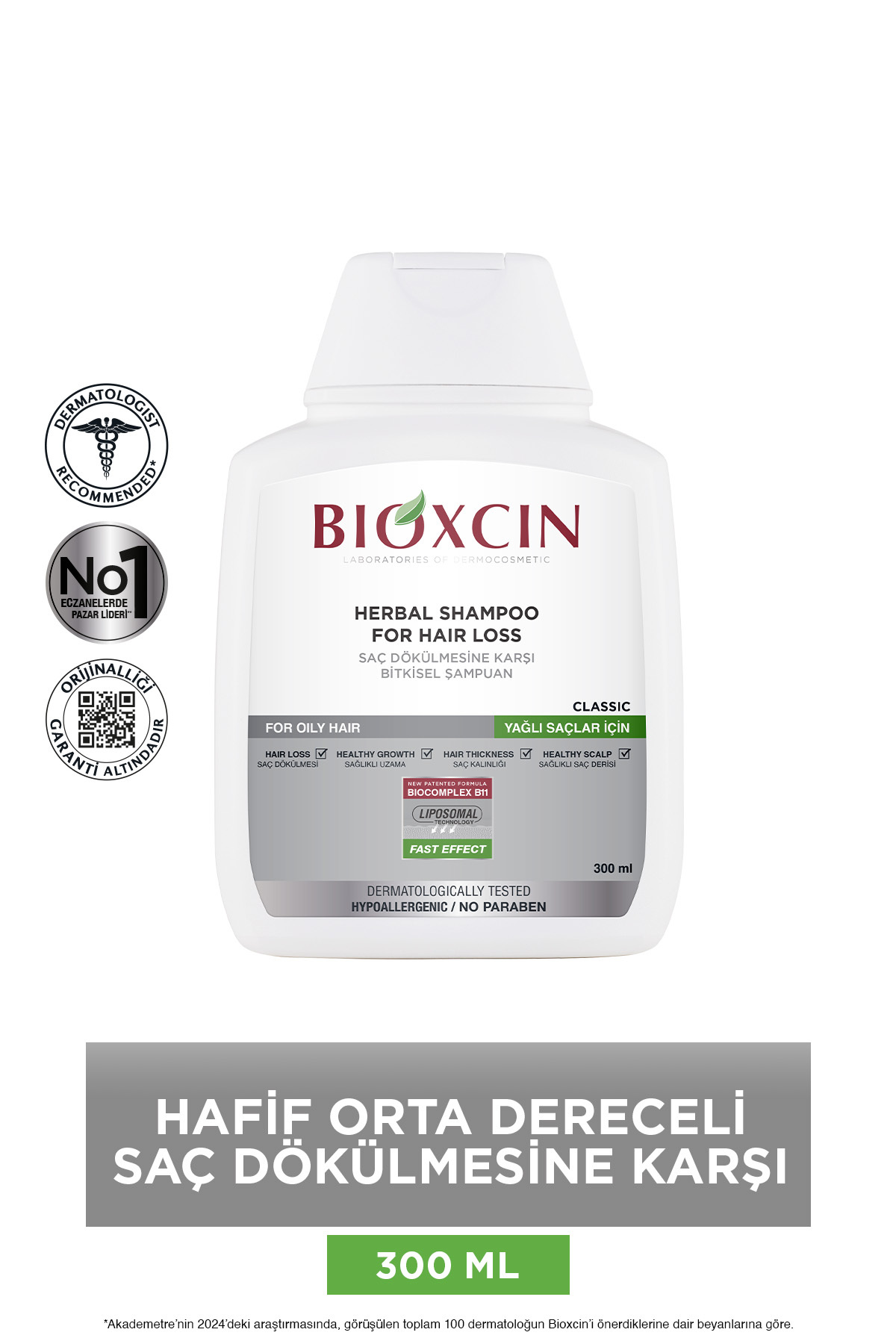 BİOXCİN GENESİS YAĞLI SAÇLAR IÇİN ŞAMPUAN 3X300 ML-