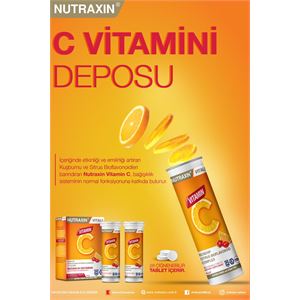 NUTRAXİN C VİTAMİNİ ÇİĞNEME TABLETİ - C VİTAMİNİ D-