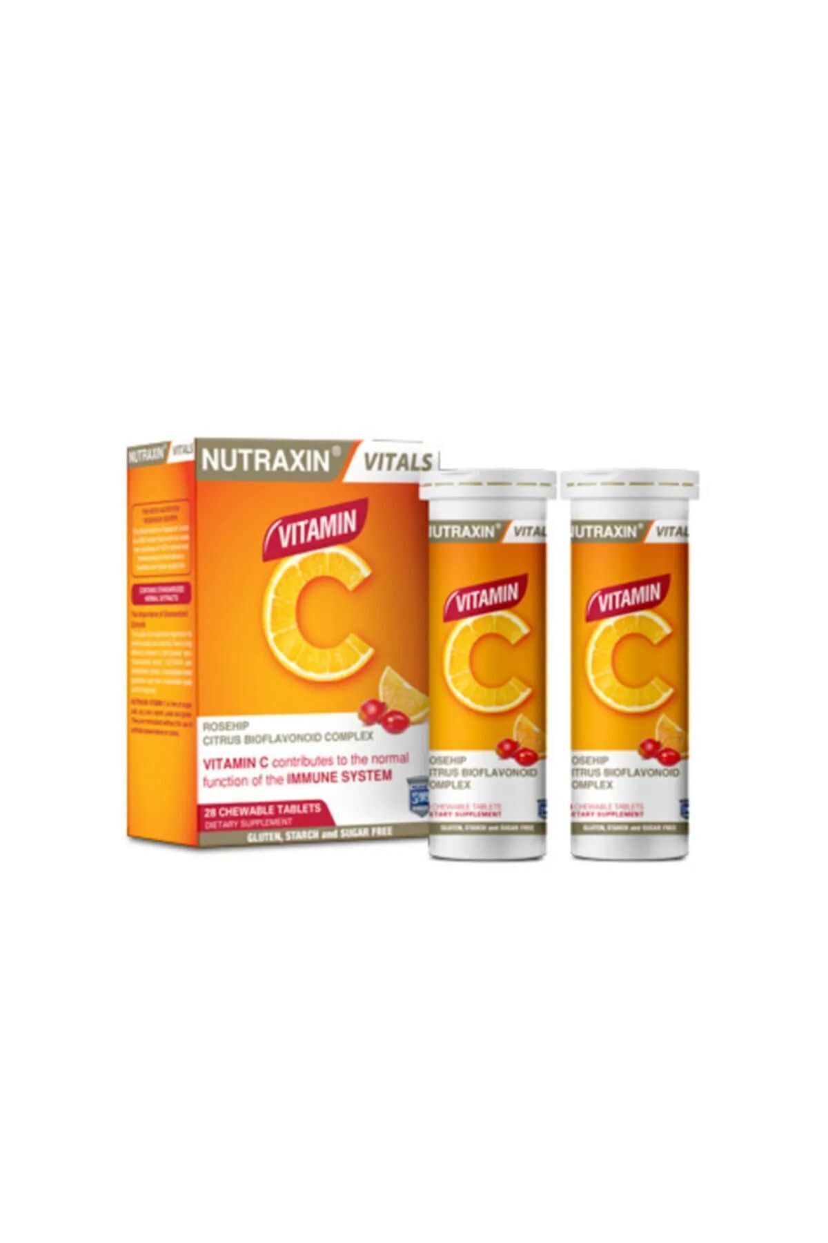 NUTRAXİN C VİTAMİNİ ÇİĞNEME TABLETİ - C VİTAMİNİ D-