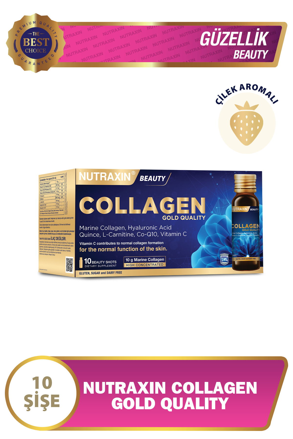 NUTRAXİN COLLAGEN GOLD QUALİTY 10X50 ML-