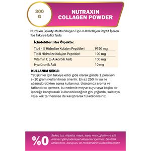 NUTRAXİN COLLAGEN POWDER TOZ 300 GR AROMASIZ KOLAJ-