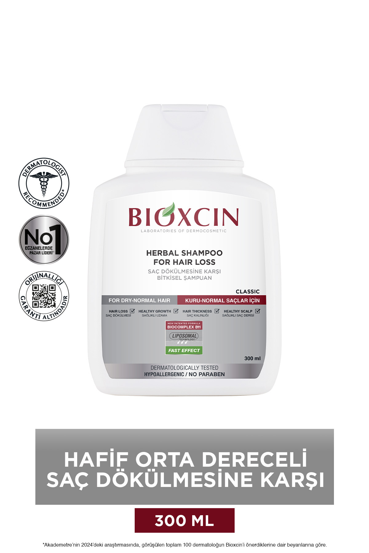 BİOXCİN GENESİS KURU VE NORMAL SAÇLAR IÇİN ŞAMPUAN-