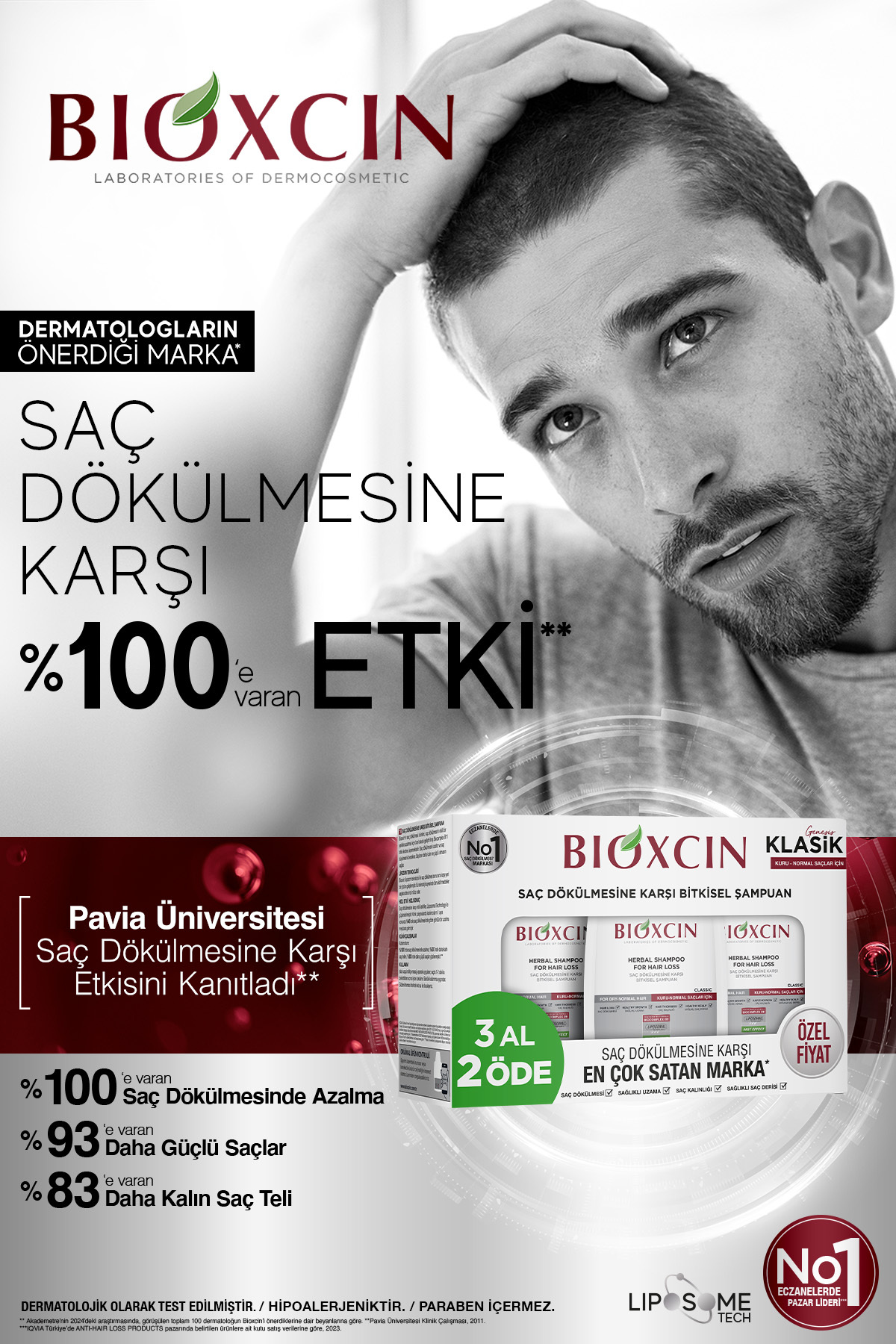 BİOXCİN GENESİS KURU VE NORMAL SAÇLAR IÇİN ŞAMPUAN-