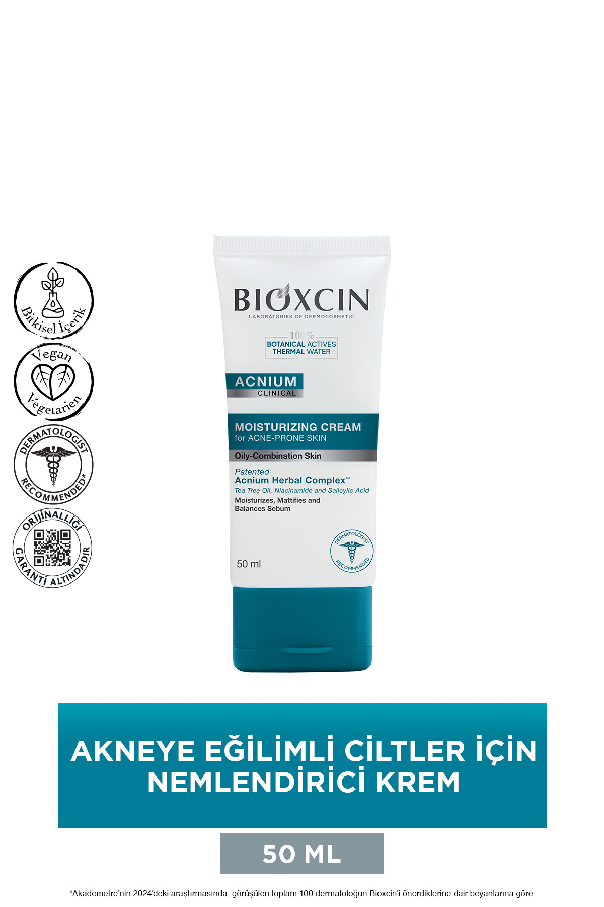 BİOXCİN ACNİUM DENGELEYİCİ NEMLENDİRCİ KREM 50ML-