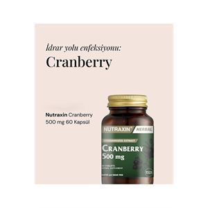 Nutraxin Cranberry - Turna Yemişi 500 Mg 60 Tablet-