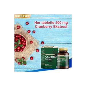 Nutraxin Cranberry - Turna Yemişi 500 Mg 60 Tablet-