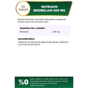 Nutraxin Bromelain 500 Mg 60 Kapsül-