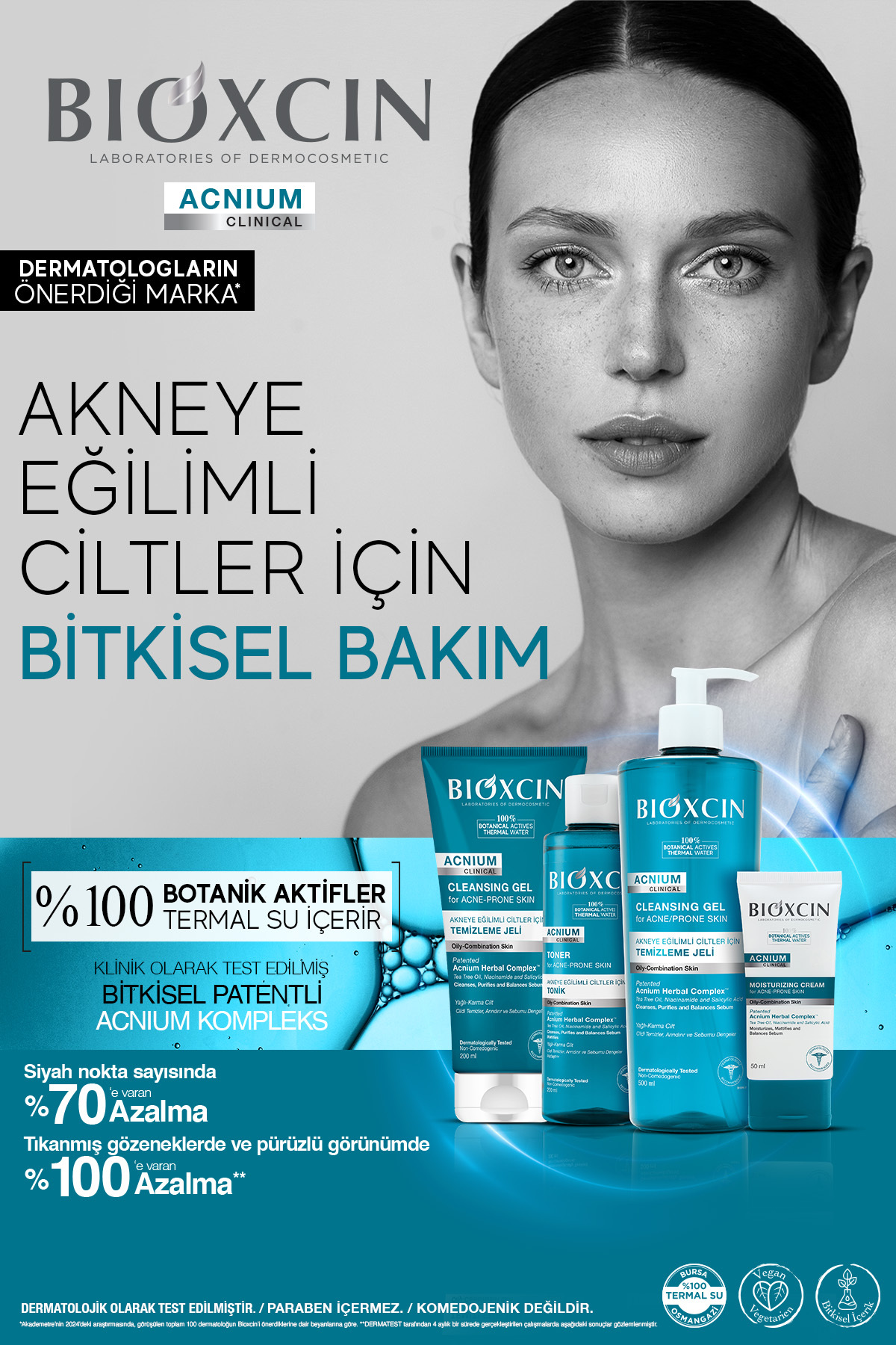 Bioxcin Acnium Sebum Dengeleyici Yüz Yıkama Jeli 5-