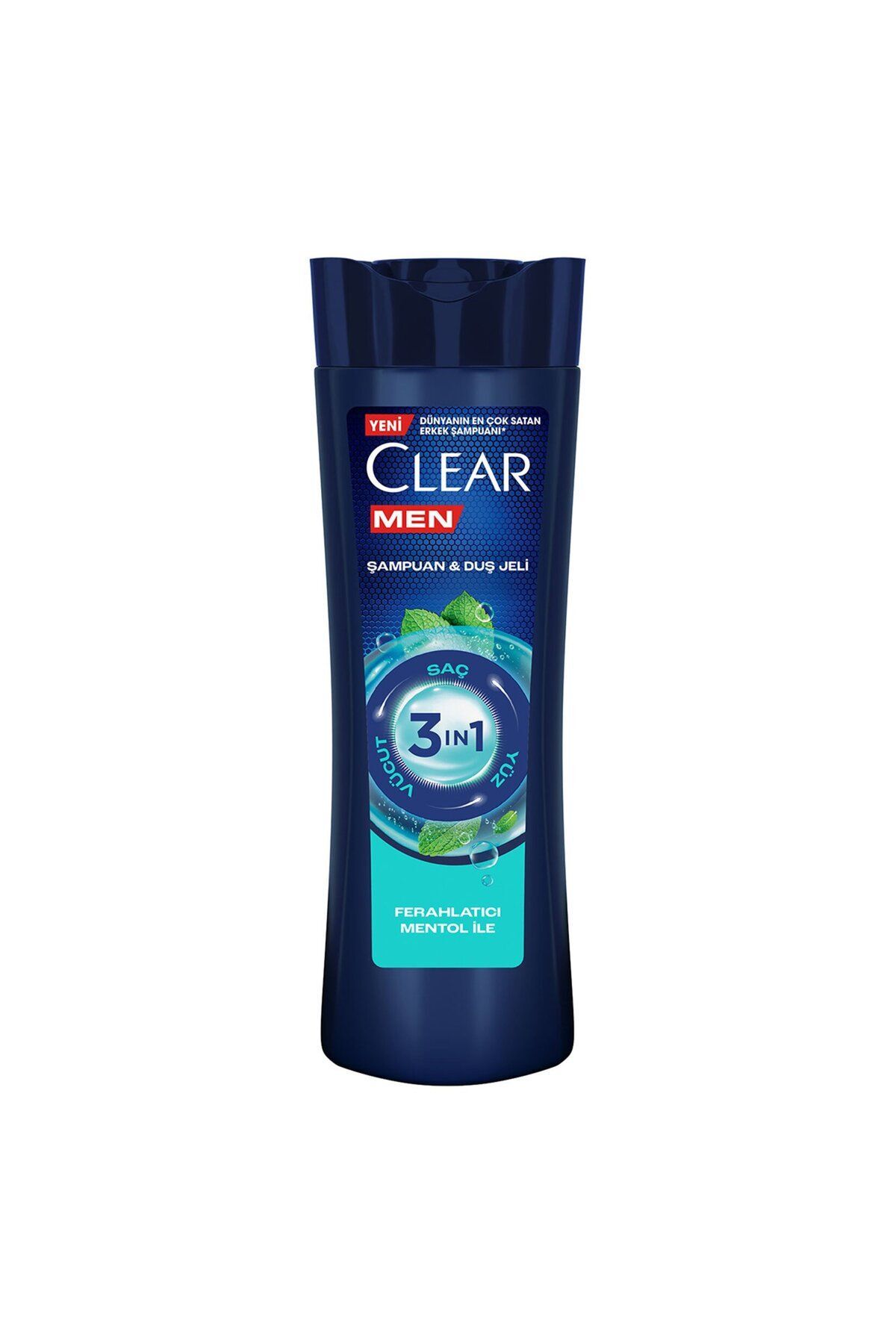 Clear Men 3 In1 Şampuan&Duş Jeli Ferahlatıcı Mento-