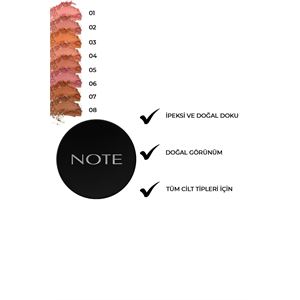 NOTE COSMETİCS BLUSH SİLK COMPACT-01-