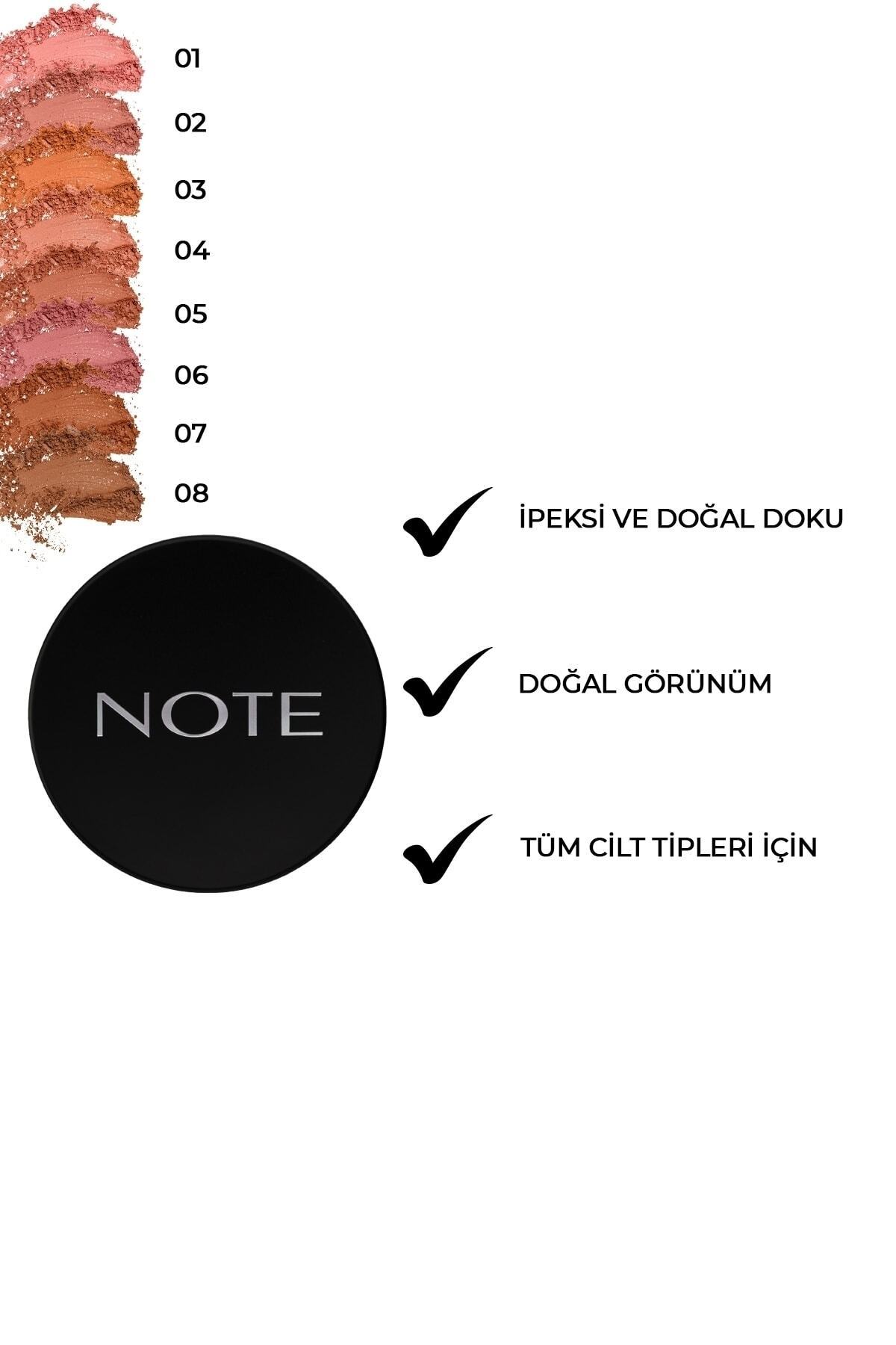 NOTE COSMETİCS BLUSH SİLK COMPACT-01-