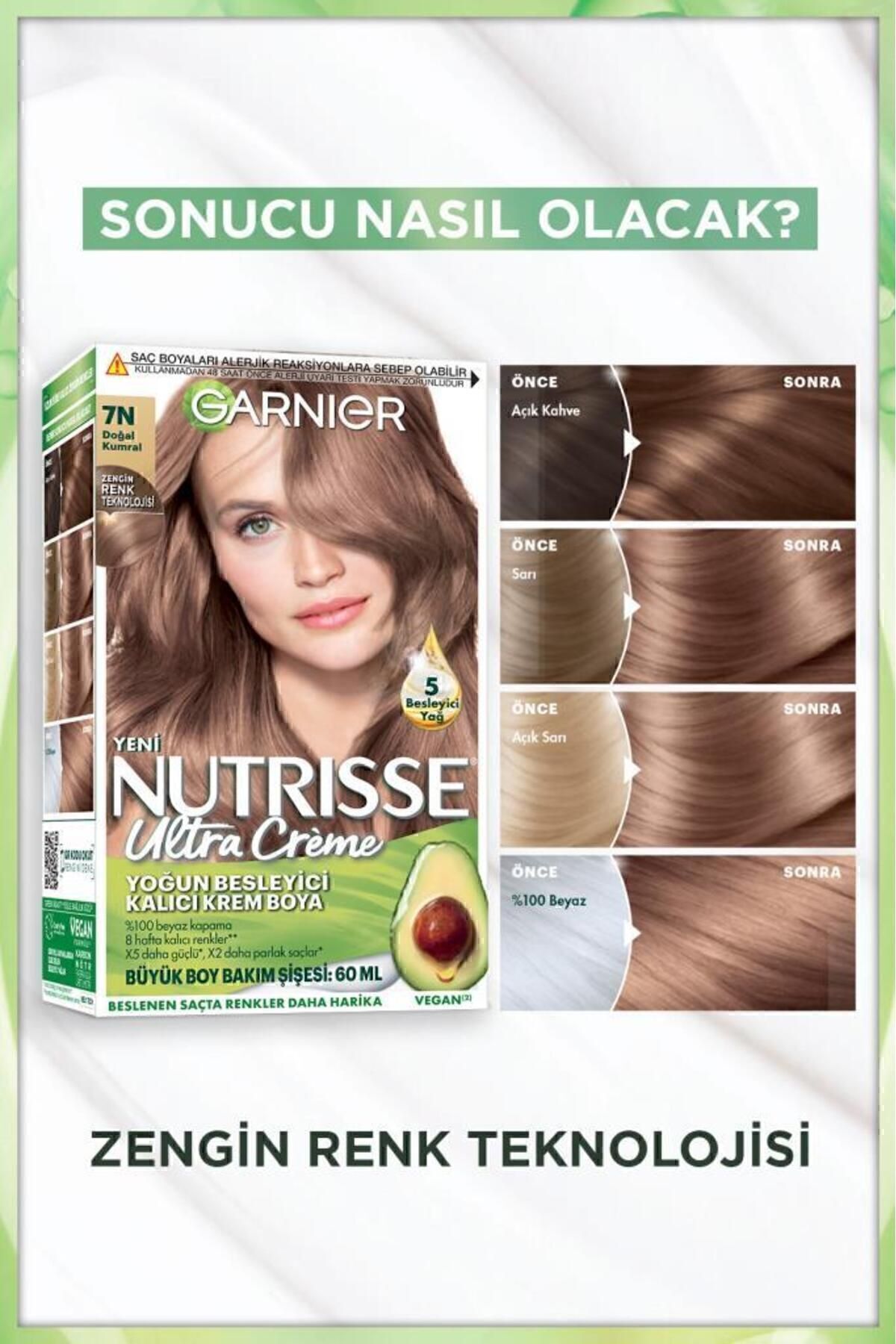 Garnier Nutrisse Yoğun Besleyici Saç Boyası 7N-