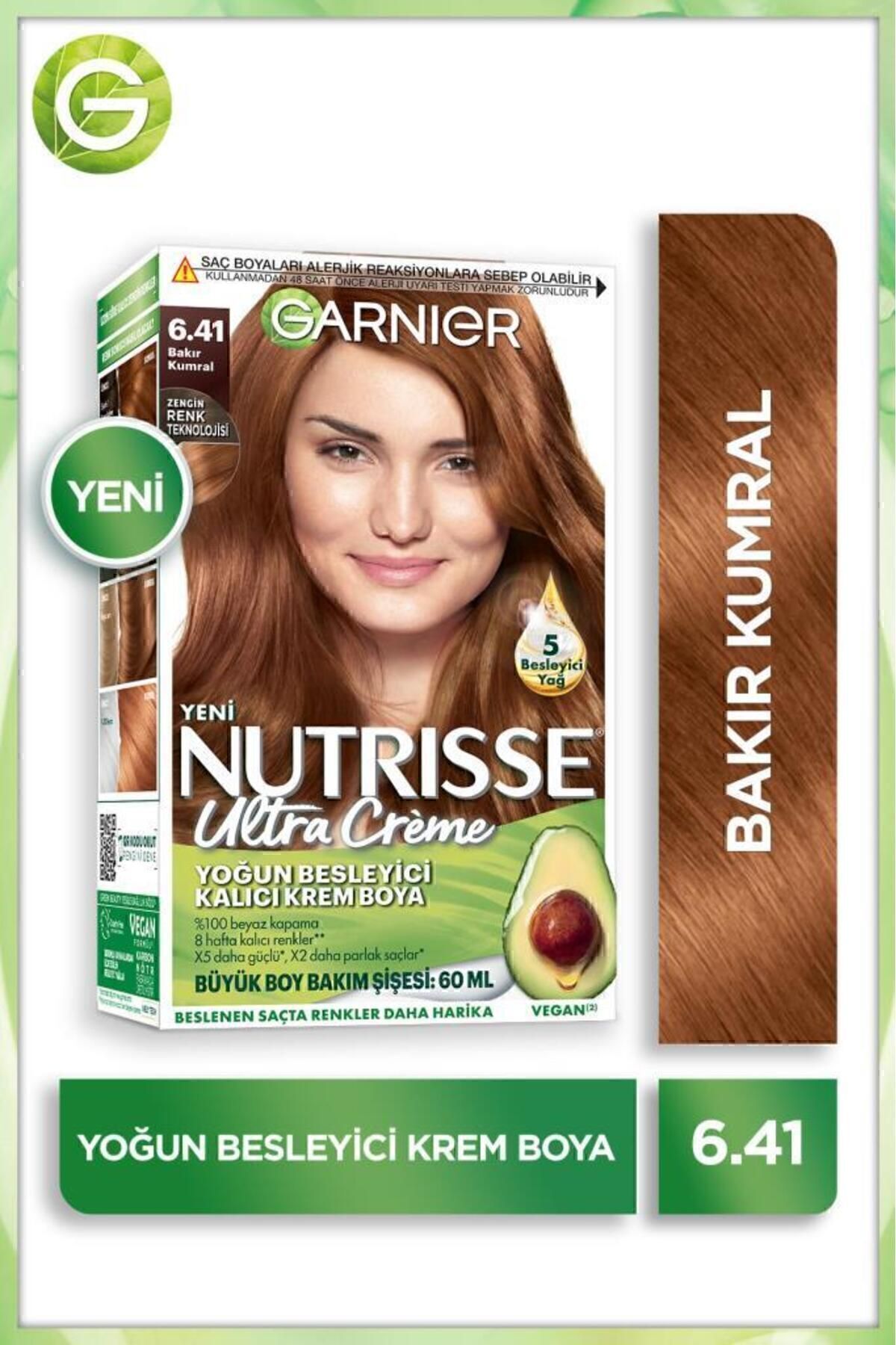 Garnier Nutrisse Yoğun Besleyici Saç Boyası 6.41-