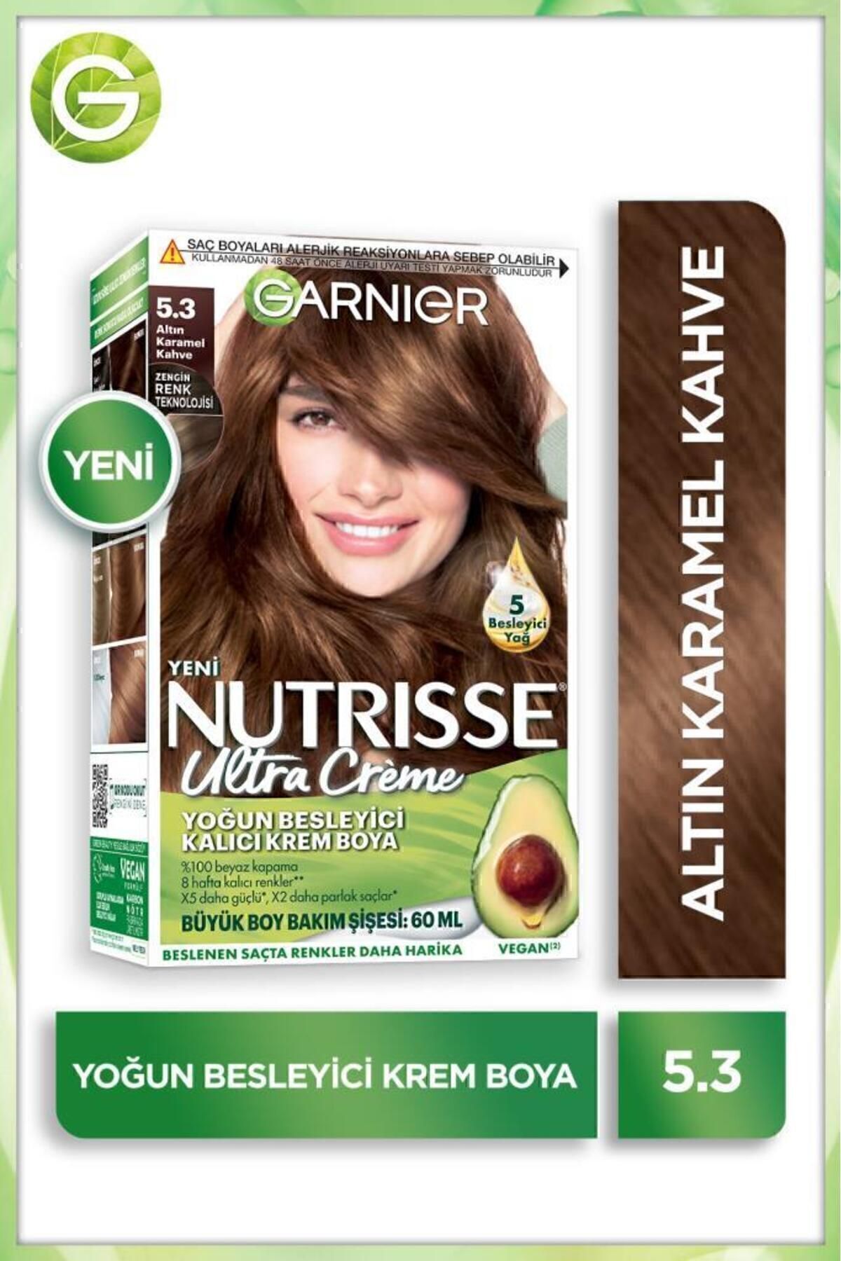 Garnier Nutrisse Yoğun Besleyici Saç Boyası 5.3-