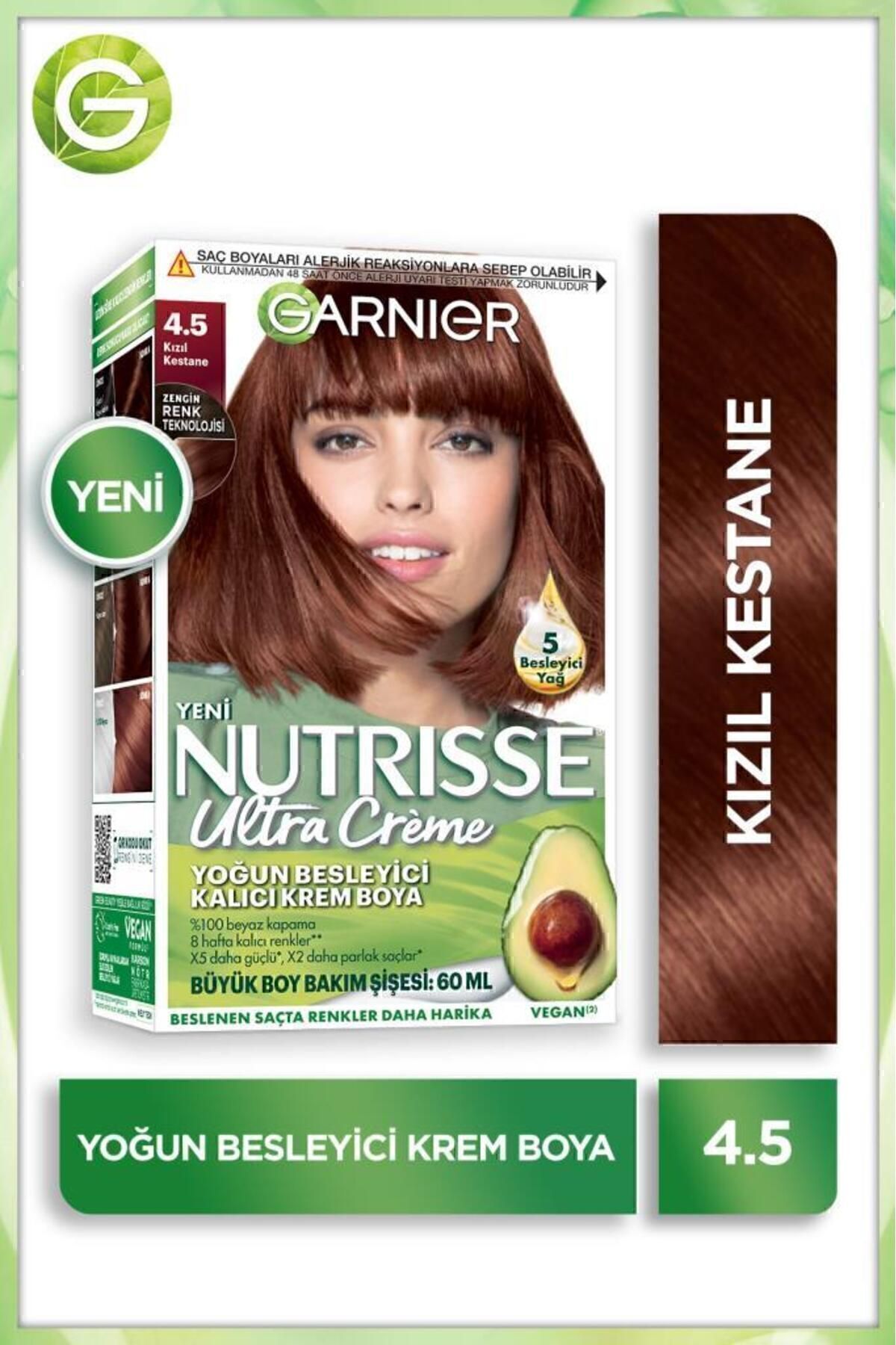 GARNİER NUTRİSSE YOĞUN BESLEYİCİ SAÇ BOYASI 4.5-