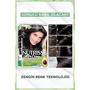 Garnier Nutrisse Yoğun Besleyici Saç Boyası 3-
