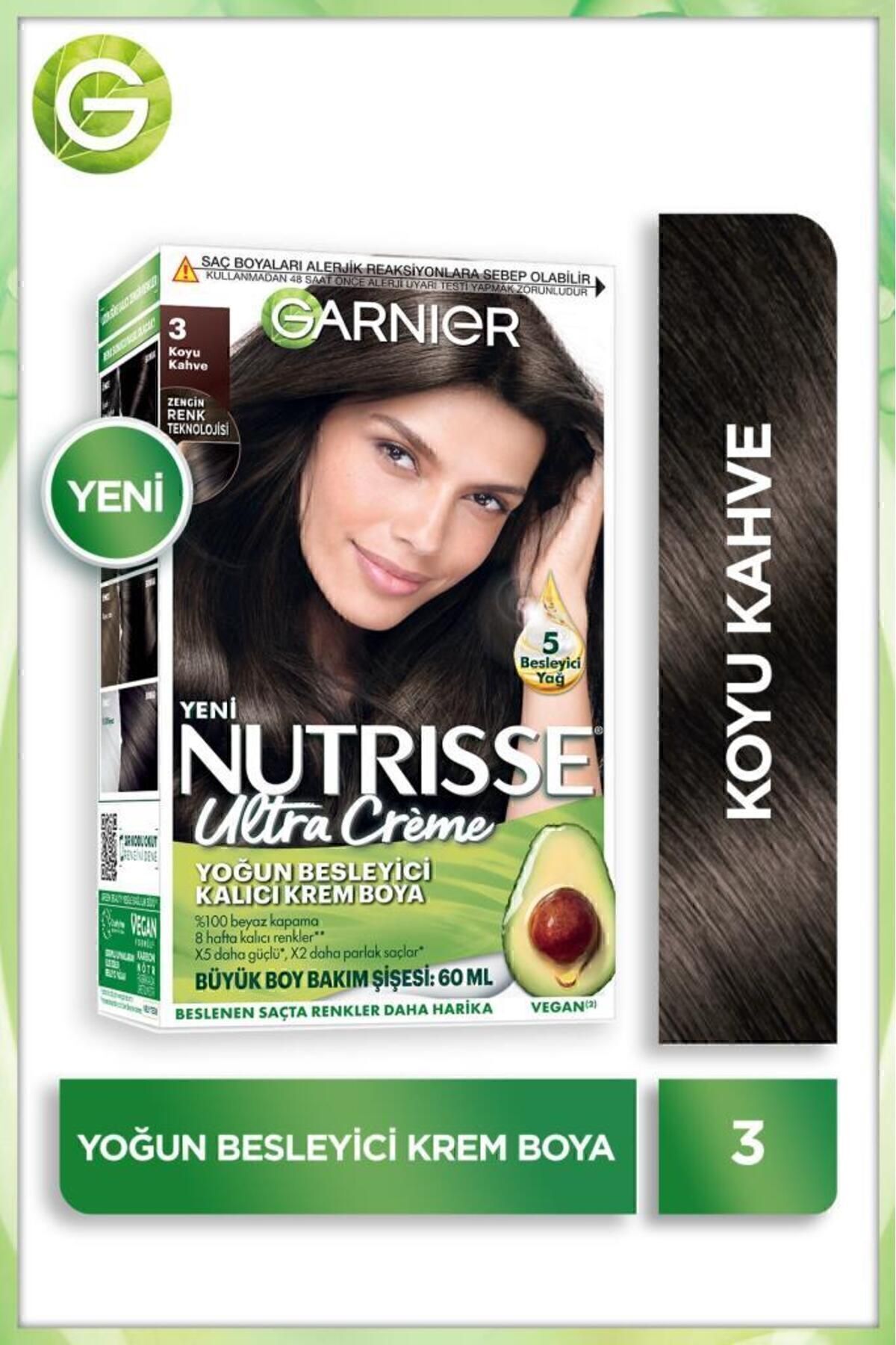 Garnier Nutrisse Yoğun Besleyici Saç Boyası 3-
