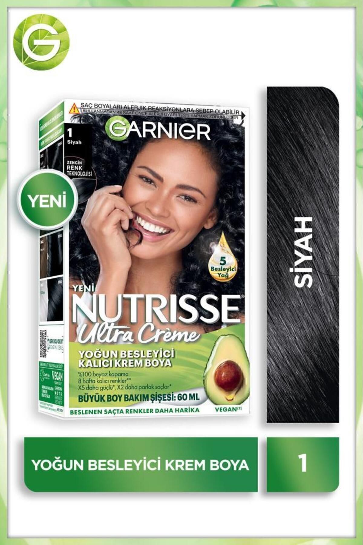 Garnier Nutrisse Yoğun Besleyici Saç Boyası 1-