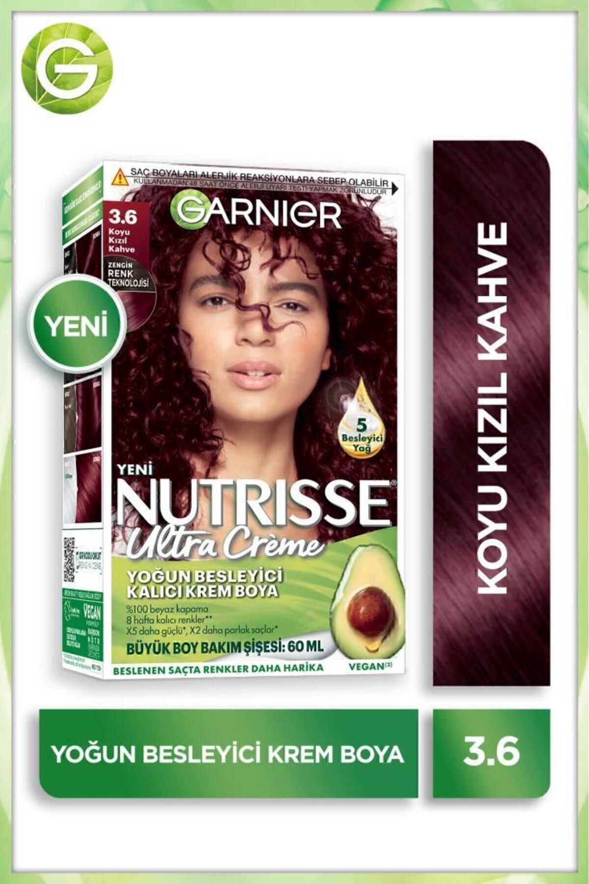 Garnier Nutrisse Yoğun Besleyici Saç Boyası 3.6-