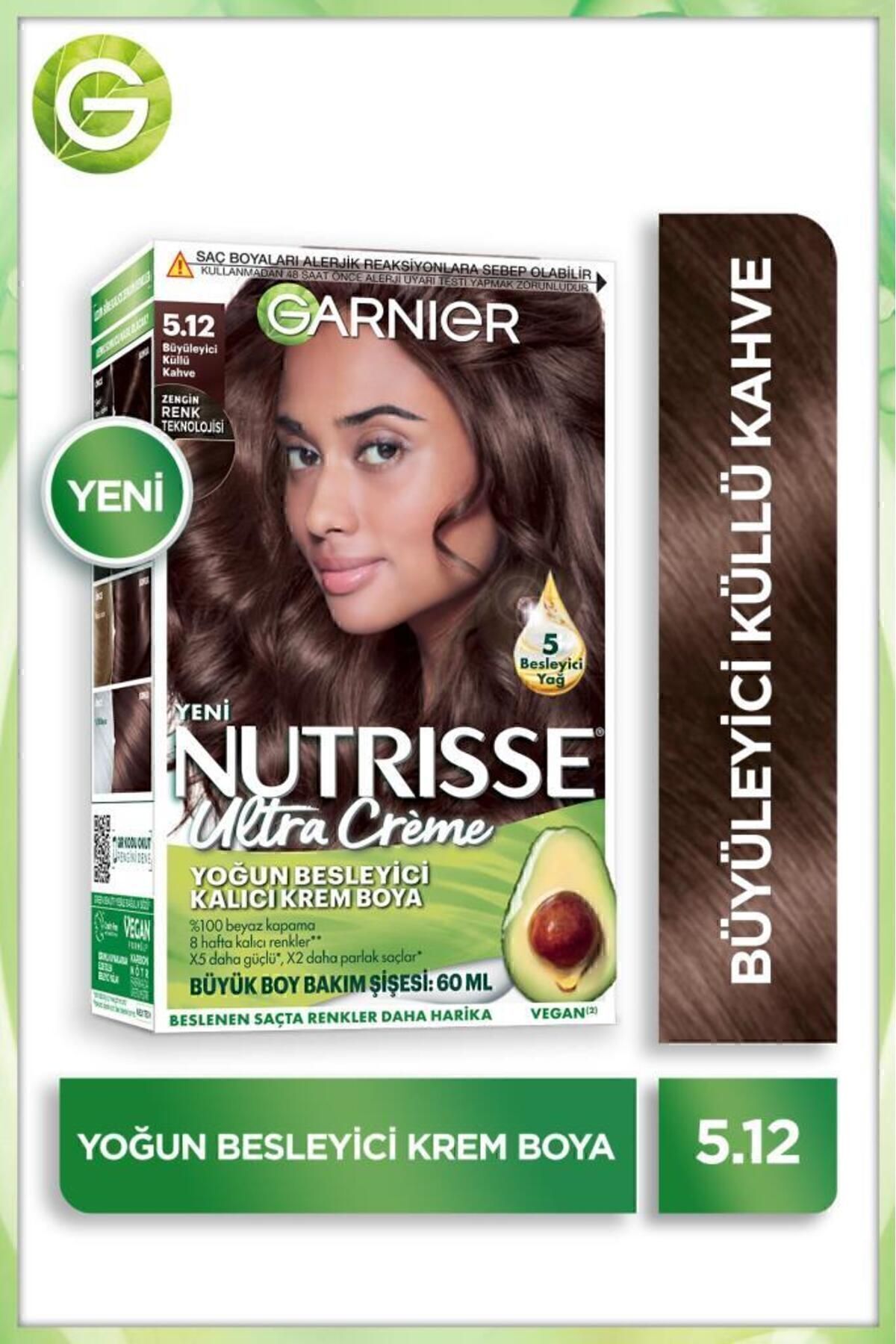Garnier Nutrisse Yoğun Besleyici Saç Boyası 5.12-