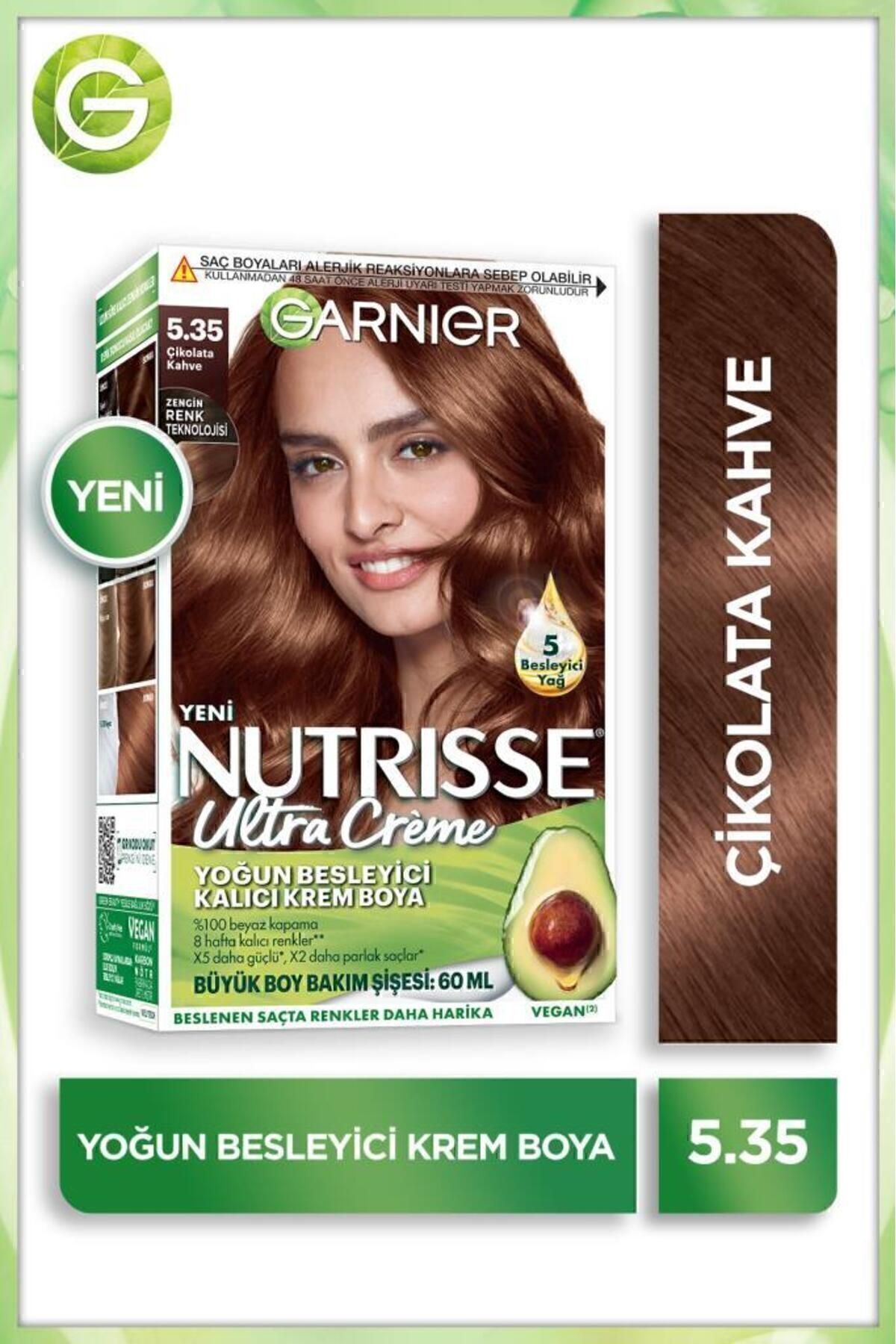 Garnier Nutrisse Yoğun Besleyici Saç Boyası 5.35-