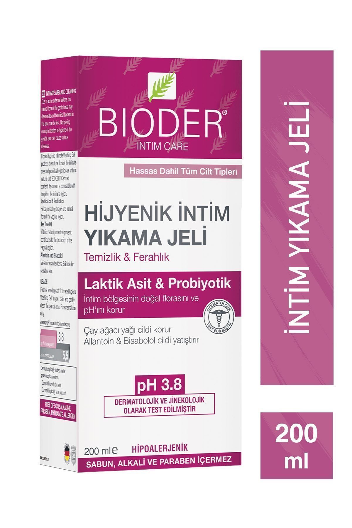Bioder Hijyenik Intim Yıkama Jeli 200 ml-