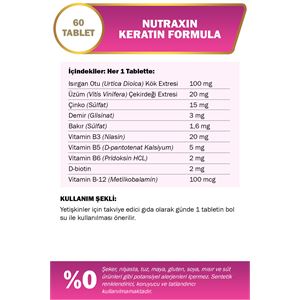 Nutraxin Keratin Formula 60 Table-