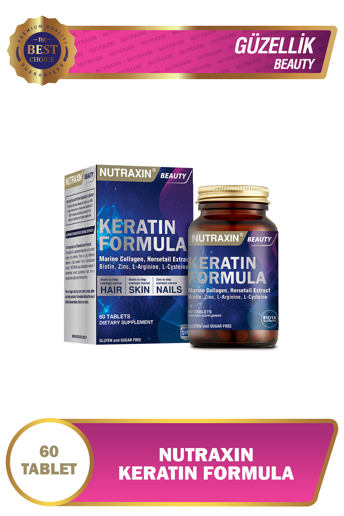 Nutraxin Keratin Formula 60 Table-