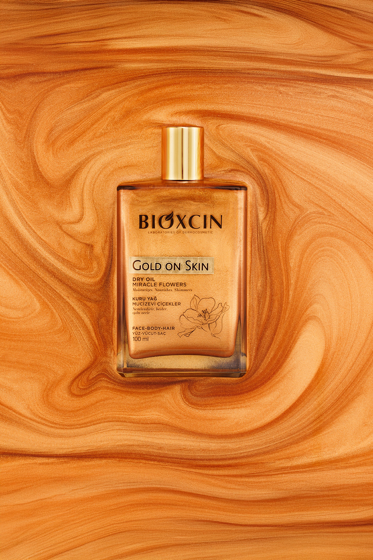 Bioxcin Gold On Skin Altın Parıltılı Kuru Yağ 100-