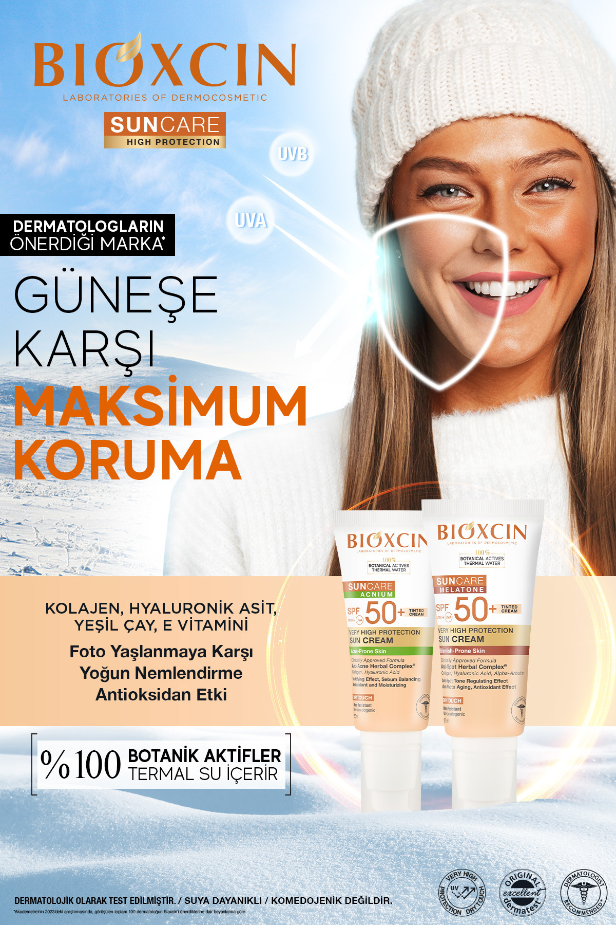 Bioxcin Sun Care Lekeye Eğilimli Renkli Güneş Krem-