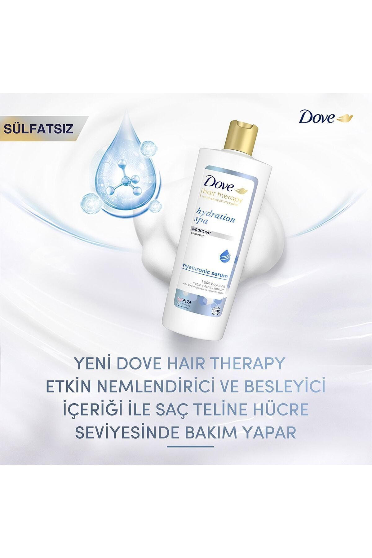 Dove Hair Therapy Hydration Spa Şampuan 350ml-