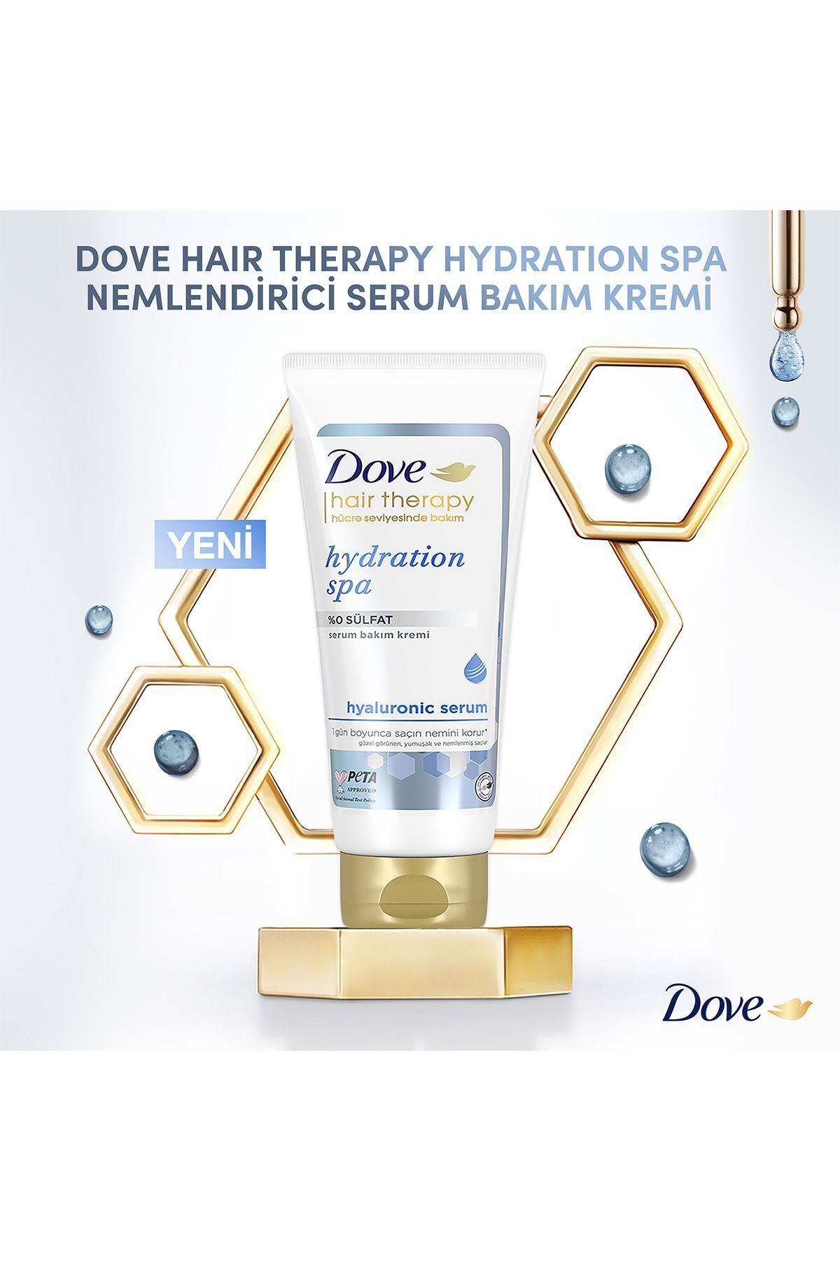 Dove Hair Therapy Hydration Spa saç kremi 170ml-