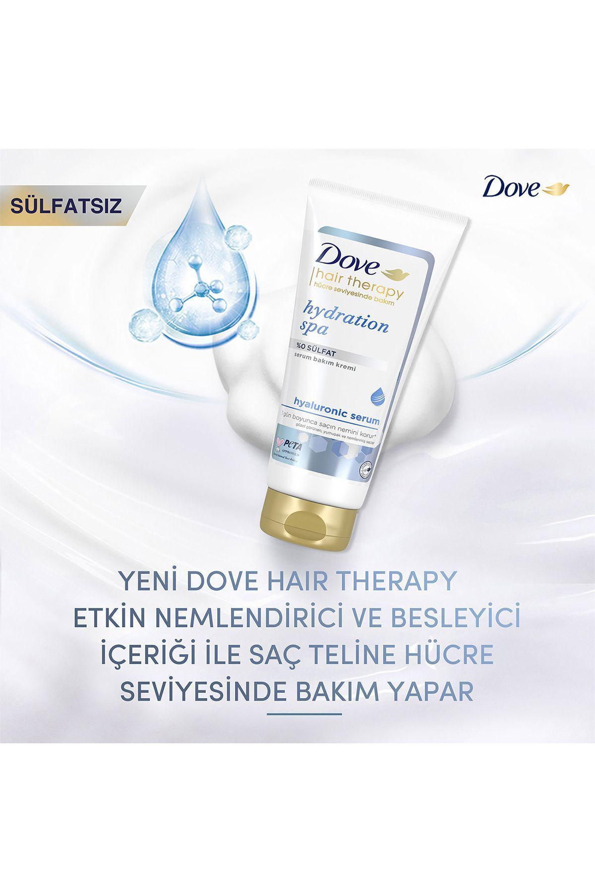Dove Hair Therapy Hydration Spa saç kremi 170ml-