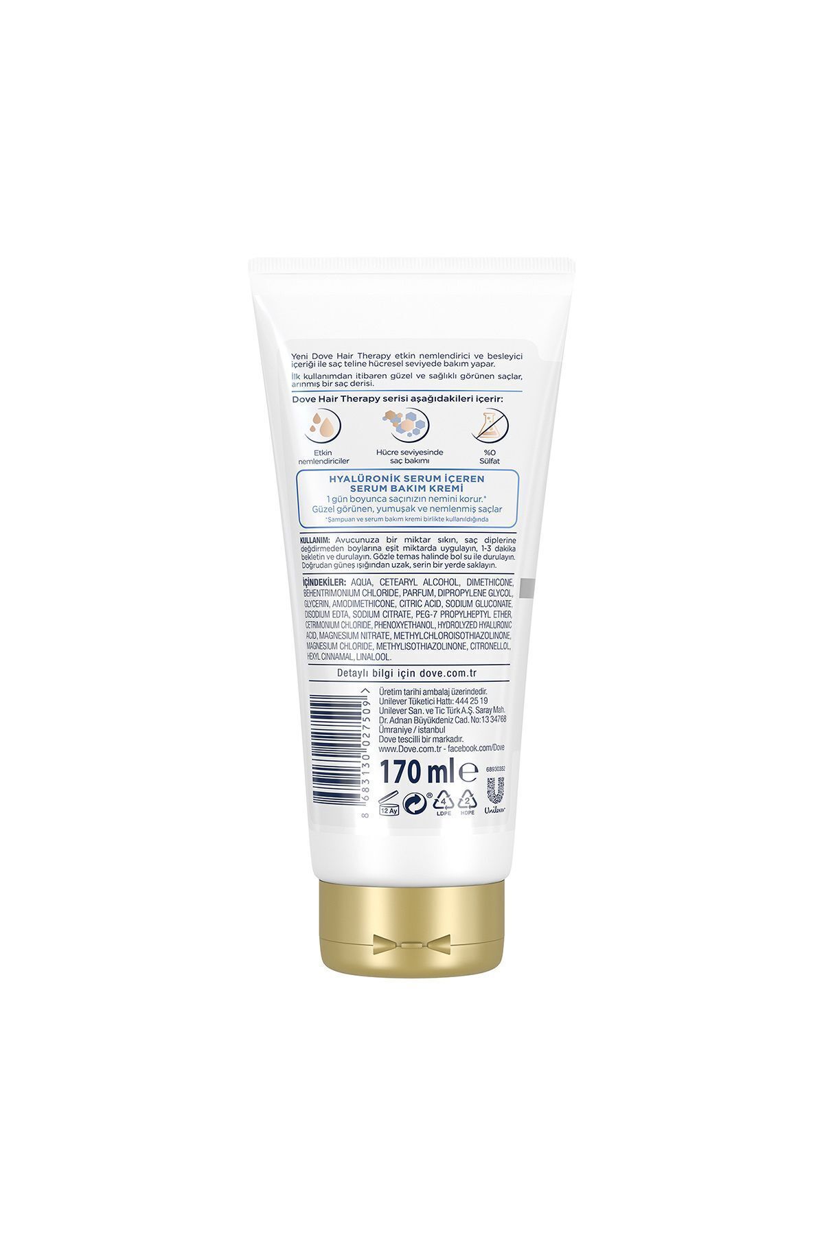 Dove Hair Therapy Hydration Spa saç kremi 170ml-