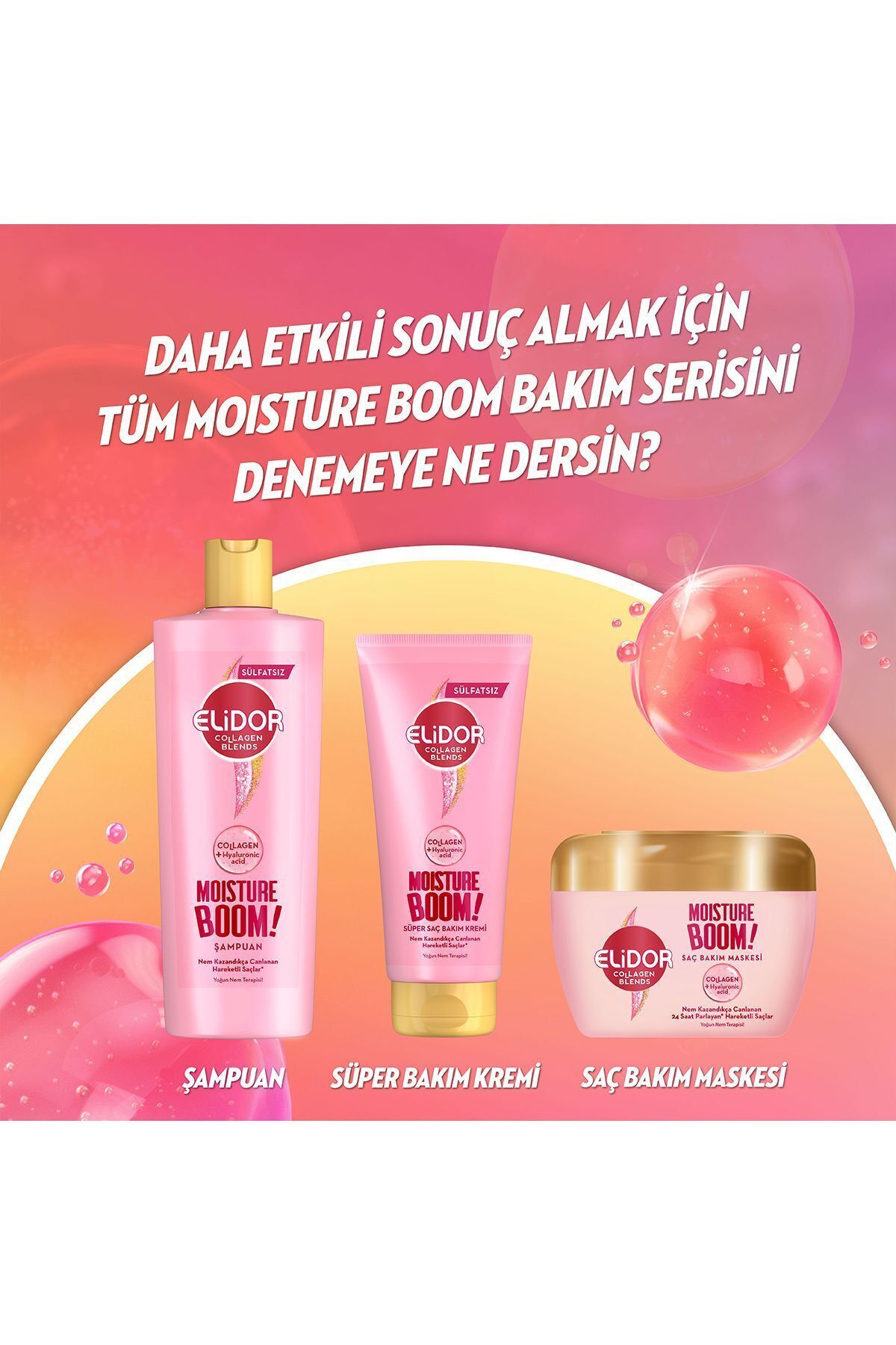 Elidor Collagen Blends Saç Bakım Maskesi Moisture-