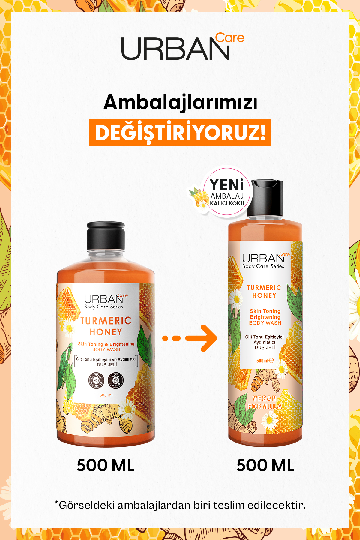 Urban Care Turmeric Honey Duş Jeli 500 Ml-