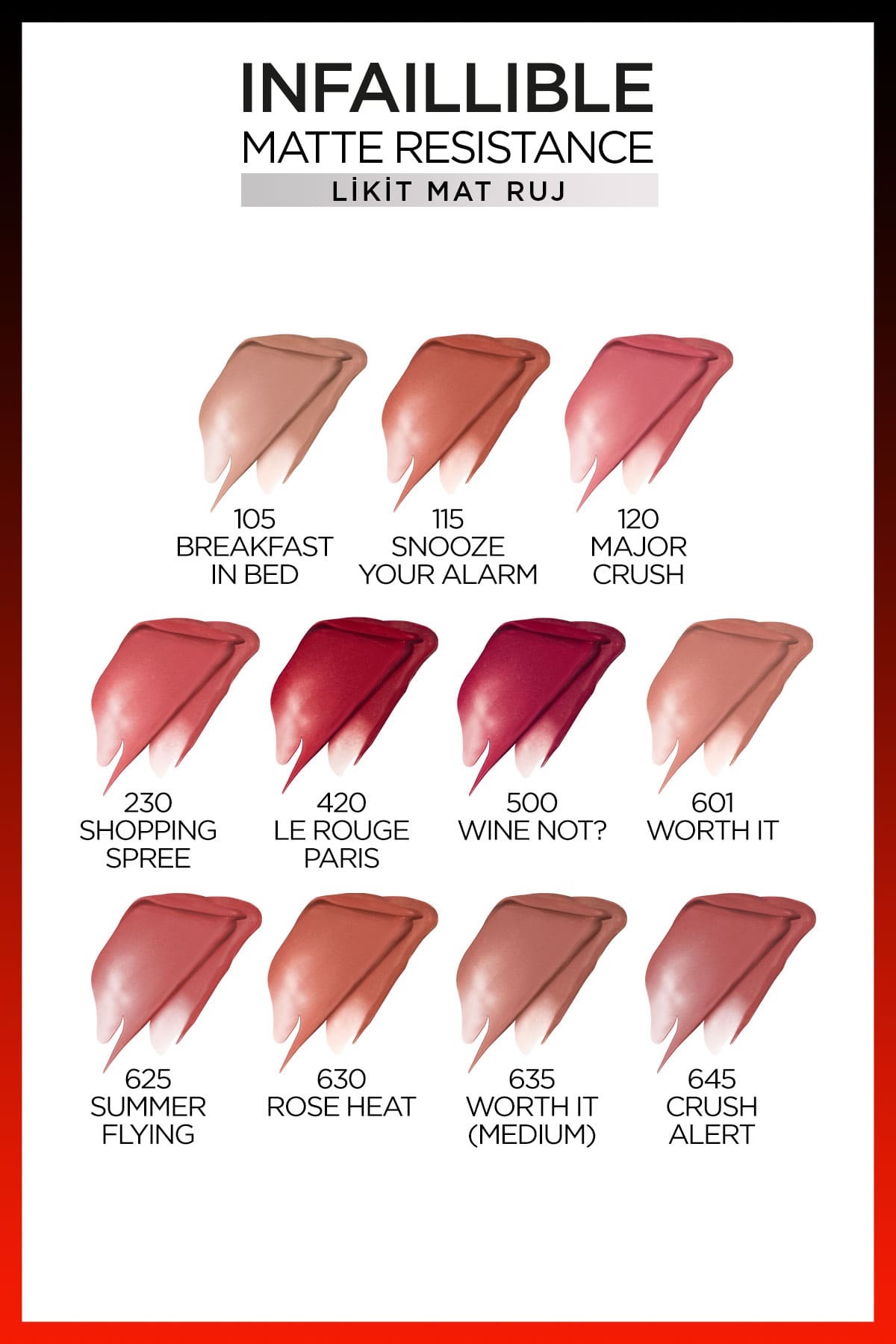 LOreal Paris Infaillible Matte Resistance Likit Ma-