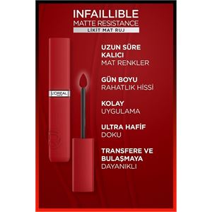 LOreal Paris Infaillible Resistance Likit Mat 150-