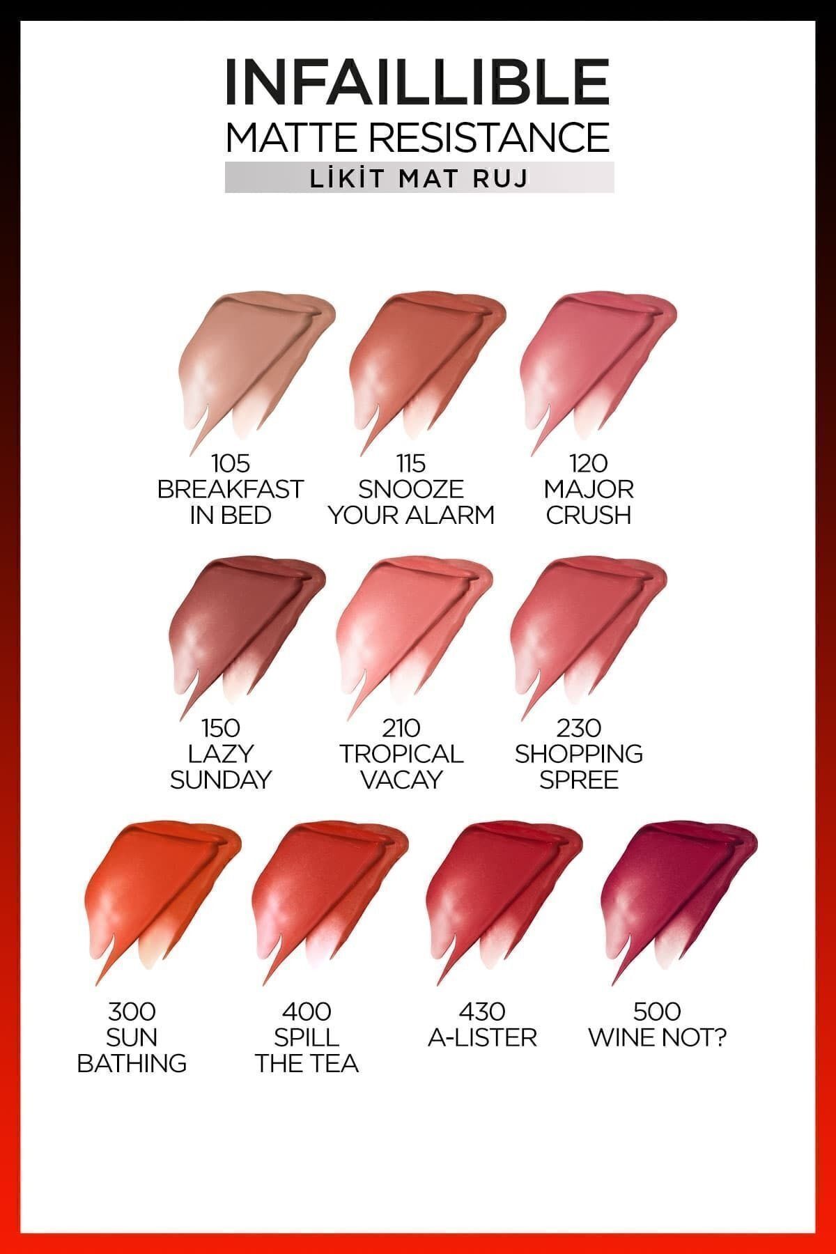 LOreal Paris Infaillible Resistance Likit Mat 150-